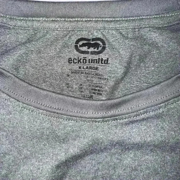 Ecko Unltd. Men’s Gray T-shirt Size XL Red Logo Short Sleeve - Picture 2 of 6